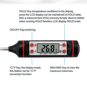 Thermomètre numérique à lecture instantanée pour aliments, thermomètre à viande à déplier ultra rapide, 1 sec instantané pour la cuisine - Product Image 3
