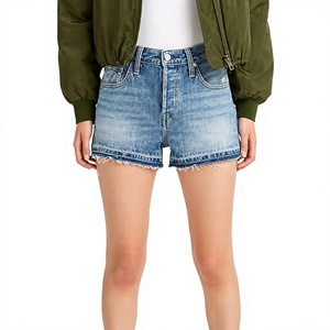 Shorts <span class=keywords><strong>en</strong></span> <span class=keywords><strong>jean</strong></span> droits à taille mi-haute pour femme, modèle <span class=keywords><strong>501</strong></span> <span class=keywords><strong>Original</strong></span>, Justin's Girl 25W - Product Image 1