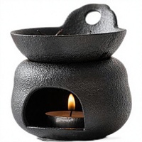 Porte-bougie en céramique pour bougies chauffe-plat, brûleur d'huiles essentielles, diffuseur d'arômes, décoration d'intérieur, accessoire de spa, d'aromathérapie et de méditation