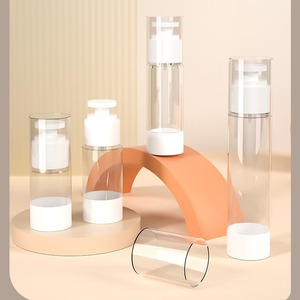 Dg Brown Vacuum <b>Bottle</b> 15 30 50 80 100Ml Light Proof For Cosmetic Emulsion Dispensing With <b>Pump</b> Head - Product Image 3