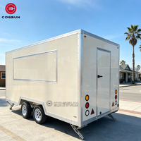 Remorque de concession Cogsun personnalisée de 11 pieds, remorque alimentaire, caravane, camion de restauration rapide, chariot de vente de nourriture de rue