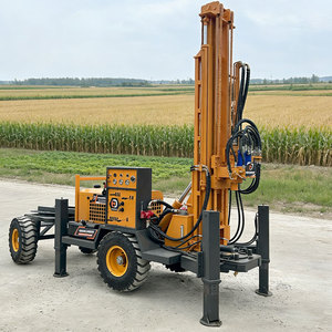 200m Profondeur Haute Efficacité 55kw Moteur Forage Eau Puits Plate-Forme Rotative Rock Dth Compresseur Forage Mine Foreuse - Product Image 1