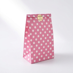 Bolsas de Papel Kraft Ecológicas con Diseño de Puntos <span class=keywords><strong>Cheng</strong></span> <span class=keywords><strong>Huang</strong></span>, Disponibles en Stock, Ideales para Dulces, Galletas, Bocadillos y Regalos de Panadería - Product Image 3