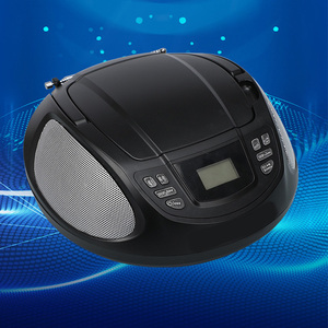 Lecteur CD portable de bureau avec batterie, haut-parleur Bluetooth, radio FM, télécommande et boutons intuitifs – Vente directe usine - Product Image 5
