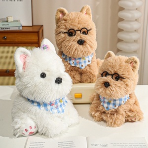 Peluche Personalizzati all'Ingrosso di West Highland White Terrier, Giocattoli Imbottiti per Bambini, Fornitura Diretta dalla Fabbrica - Product Image 1