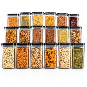 กล่องเก็บอาหารพลาสติกใส ปลอดสาร BPA ซ้อนกันได้ ปิดสนิท ใช้กับตู้เย็น ไมโครเวฟได้ เป็นมิตรกับสิ่งแวดล้อม รีไซเคิลได้ - Product Image 1