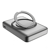 Batterie Li-Polymère Magnétique Rotative 10000mAh 3-en-1 22.5W Charge Rapide Type-C Universelle Sans Fil 15W Coque en Alliage d'Aluminium