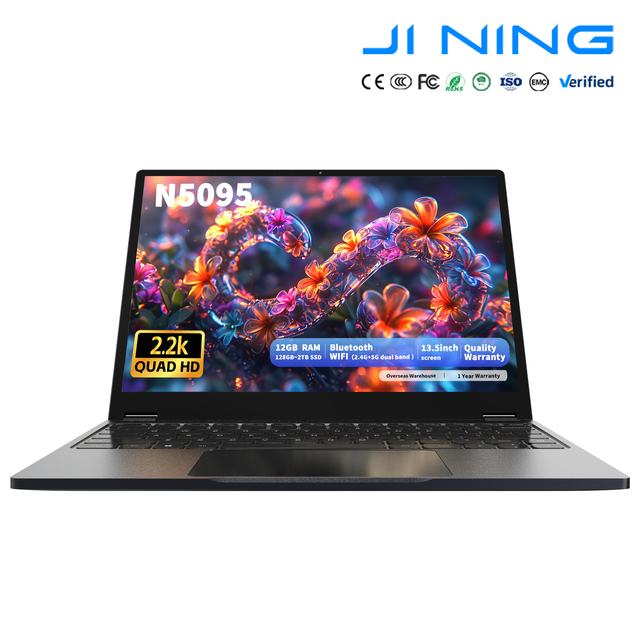 Convertible Yoga Notebook 13.5 N5095 Quad Core 2.2K Touch IPS 12GB 512GB SSD 360 Flip Metal Laptop Tablet Windows 11 Pro English