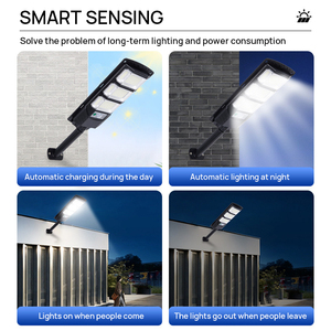 Siêu Sáng 500W Tất Cả Trong Một Năng Lượng Mặt Trời LED Ánh Sáng Đường Phố Ip66 Cảm Biến Không Thấm Nước Điều Khiển Từ Xa Rohs 3 Năm Bảo Hành Năng Lượng Mặt Trời Ánh Sáng - Product Image 2