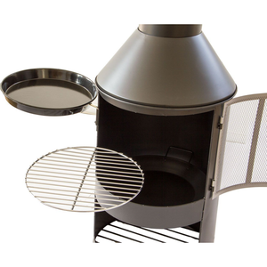 Rotating Ash Cooking Grid and Pan Garden Backyard Wood Burning Fireplace <strong>Chimneas</strong> for Firewood Fuel - Product Image 5