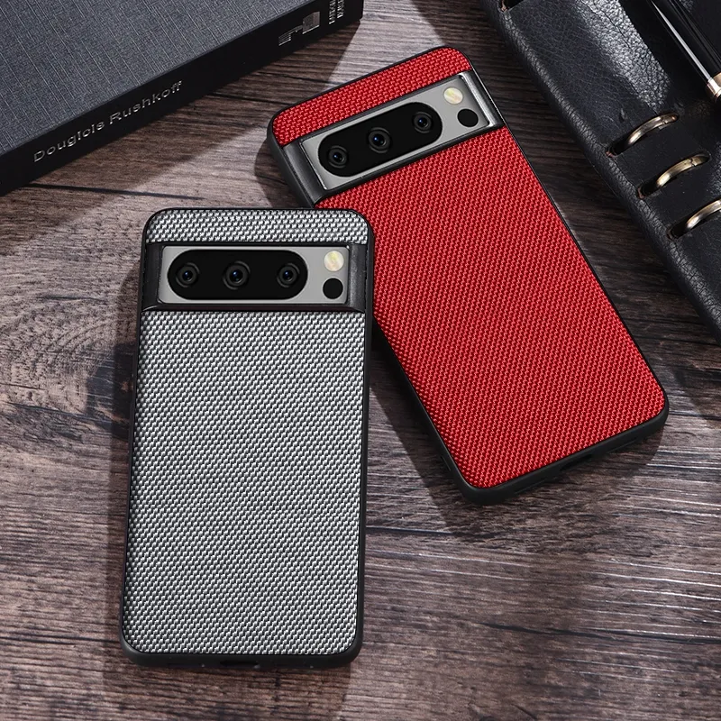 Casing ponsel kulit TPU lembut, pelindung belakang HP tahan guncangan untuk Google Pixel 8 Pro 7 7A 6A 5A 4A