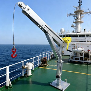 Peralatan Pendukung Teknik Kelautan Mini <span class=keywords><strong>Crane</strong></span>, 400-800 Kg, Paduan Aluminium, Bersertifikat CE, Tinggi Angkat 2,3 Meter, Ukuran Kecil - Product Image 5