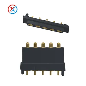 Brass Pogopin Connector Long Bars 5-Pin Pogo Contacts from Chinese Manufacturers for Electronic Applications ODM Supply
