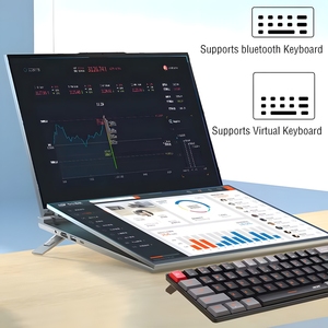 แล็ปท็อปจอคู่ OEM ขนาด 16+16 นิ้ว ซีพียู Core I7 I5 12450H หน้าจอสัมผัส สำหรับธุรกิจและสำนักงาน คอมพิวเตอร์มัลติทัสกิ้ง ขายส่ง คอมพิวเตอร์สำนักงานแบบสองจอ - Product Image 6