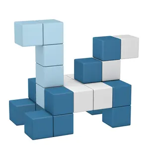 Blocs magnétiques pour jouets pour tout-petits, blocs de construction en mousse souple incroyablement amusants pour enfants, blocs magnétiques pour jeu actif d'intérieur