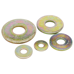 Rondelle plate en acier au carbone zingué jaune, dureté 100HV, M3 <span class=keywords><strong>à</strong></span> M48, joint simple épaissi et agrandi pour fixation industrielle - Product Image 4