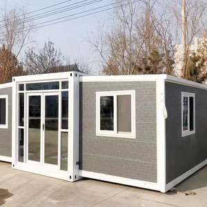 Maison conteneur extensible, mobile et durable, 3 chambres, préfabriquée sur roues, pour bureau, boutique, <span class=keywords><strong>kiosque</strong></span> ou habitation, disponible en gros - Product Image 5