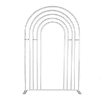 Support de toile de fond en métal en forme d'arche, arc-en-ciel, multi-niveaux, robuste, cadre de 32 mm, 5x7,5 pieds, housse personnalisée, décoration pour mariage, baby shower, anniversaire