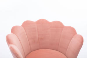 <span class=keywords><strong>Poltrona</strong></span> Girevole Singola da Trucco o <span class=keywords><strong>Scrivania</strong></span> <span class=keywords><strong>con</strong></span> Accenti Rosa e Base Dorata Poltroncina Relax di Design - Product Image 4