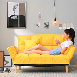 Wholesale Cheap Wooden Folding Linen Fabric Living Room Sofa - Product Image 3