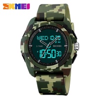Großhandel Reloj SKMEI 2199 Multifunktions-Chronograph Armbanduhren Uhr Sport Mehrere Zeitzonen Wasserdichte Digitaluhr