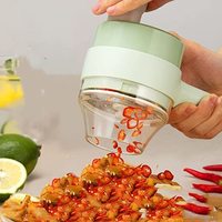 Mini hachoir électrique portable USB rechargeable 1500 mAh multifonction pour légumes, salades et viande