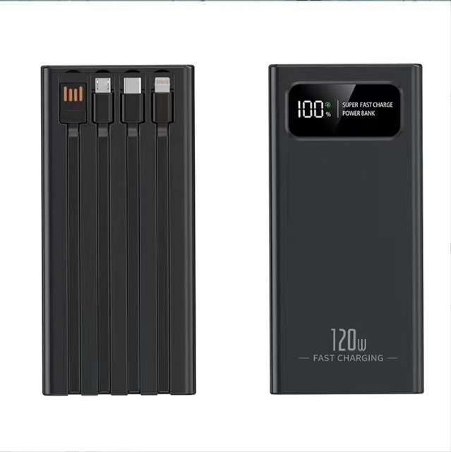 Super Fast 120W Charging Large 10000mAh Capacity Portable Power Bank Type-C Input  for Mobile Devices
