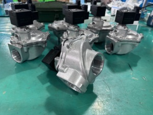 Nhà Máy 1-1/2inch DN20 DN25 DN32 DN40 DN50 220VAC 24V đôi màng chủ đề bên Phải góc Bụi <span class=keywords><strong>Collector</strong></span> solenoid xung van - Product Image 6