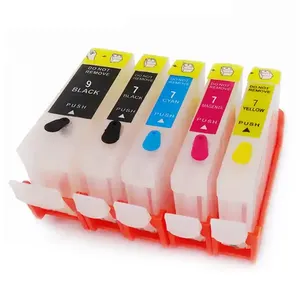 Cartridge tinta dapat diisi ulang kompatibel untuk CANON BCI-7E PIXUS PRO 9000 Printer isi ulang kantong udara kustomisasi kartrid Toner warna