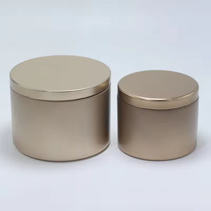 Boîtes en étain pour bougies de 2 oz, 4 oz, 6 oz, 8 oz, 10 oz, 16 oz avec couvercle, logo personnalisé en usine, boîte en étain noire mate, contenants en métal pour bougies - Product Image 5