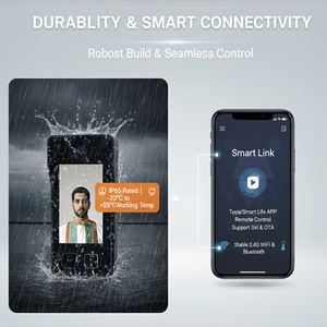 Sistema de Control de Acceso Inteligente Hiwink con Reconocimiento Facial, <span class=keywords><strong>Intercomunicador</strong></span> de Puerta IP65 PoE con Huella Dactilar, Huella de Palma, Tarjeta IC y Opción de Energía Solar - Product Image 2