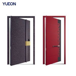 <span class=keywords><strong>Puertas</strong></span> Pivotantes Modernas <span class=keywords><strong>de</strong></span> <span class=keywords><strong>Aluminio</strong></span> y Vidrio con Aislamiento Acústico, Impermeables e Ignífugas <span class=keywords><strong>para</strong></span> Uso <span class=keywords><strong>Exterior</strong></span> en Villas, Centros Comerciales y Exteriores - Product Image 1