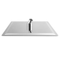 Robinet mélangeur thermostatique ultra-fin en acier inoxydable 304, finition chromée, montage mural, garantie 5 ans - Douche pluie Koen KE-072