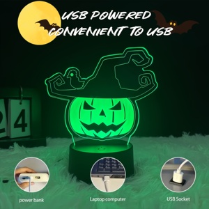 Halloween Pumpkin Lantern LED <b>String</b> <b>Light</b> Skeleton Lamp for Holiday Party Decorative Lighting - Product Image 3