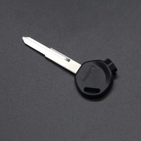 Clé de moto magnétique en acier inoxydable, pour côté gauche, droit, lame non gravé, blanc