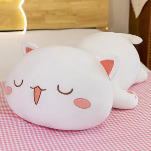 Venta al por mayor personalizado exquisito pequeño gato Shiba almohada de peluche de juguete Super suave Anime animales de peluche juguetes lindo gatito gordito bolsa - Product Image 4