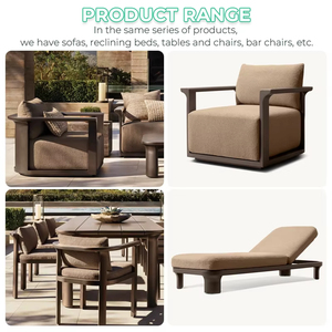 Ensemble <span class=keywords><strong>de</strong></span> <span class=keywords><strong>salon</strong></span> <span class=keywords><strong>de</strong></span> <span class=keywords><strong>jardin</strong></span> moderne <span class=keywords><strong>en</strong></span> aluminium, mobilier d'extérieur <span class=keywords><strong>de</strong></span> luxe, canapés et fauteuils <span class=keywords><strong>de</strong></span> patio pour villa, ensemble <span class=keywords><strong>de</strong></span> <span class=keywords><strong>jardin</strong></span> <span class=keywords><strong>en</strong></span> métal pour hôtel avec table basse - Product Image 4