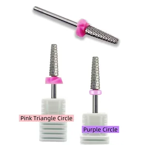5-IN-1Mini Tapered Carbide Nail <b>Drill</b> <b>Bits</b> Electric Tungsten Nail <b>Drill</b> Accessories 3/32" Manicure Bur Nail Cuticle Milling Tool - Product Image 3