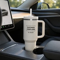 Zogifts - Vaso Térmico Personalizado con Logotipo, 40 oz, Aislado al Vacío, de Acero Inoxidable, con Asa, para Regalos Corporativos al por Mayor
