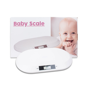 Báscula para Bebés Digital Electrónica Ovalada Antideslizante de 20 kg para Bebés y Mascotas - Product Image 1