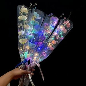 Ramo de Azaleas Brillantes Artificiales, Juguetes Luminosos para el Día de la Madre, San Valentín, Fiestas, Regalo Romántico - Product Image 1