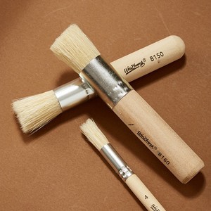 Pinceaux ronds à poils naturels pour <span class=keywords><strong>peinture</strong></span>, manche en bois, lot <span class=keywords><strong>de</strong></span> 5, pour <span class=keywords><strong>peinture</strong></span> à l'<span class=keywords><strong>huile</strong></span>, acrylique, aquarelle - Product Image 4