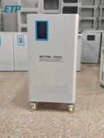 Stabilisateur de tension automatique triphasé AC SVC 30 kVA 50 kVA avec affichage LED 50/60 Hz 220 V