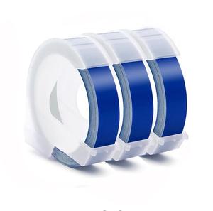 เทปฉลากลายนูน3D พลาสติกสีฟ้าขนาด6มม. * 3ม. 3D สำหรับ <span class=keywords><strong>DYMO</strong></span> และ MOTEX Label Maker - Product Image 3