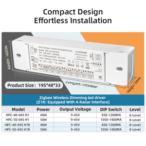 <span class=keywords><strong>Driver</strong></span> LED intelligent Tuya à courant constant 50W 230V AC avec capteur pour projecteur, compatible Bluetooth et dimmable (STL) - Product Image 2