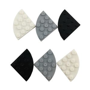 En toute sécurité ABS plastique No.30565 plaque coin rond 4X4 enfants bricolage accessoires jouet briques approvisionnement d'usine blocs de construction - Product Image 3