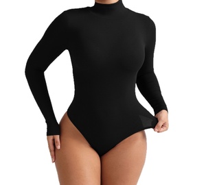 Body Térmico de Manga Larga con Cuello Alto para <span class=keywords><strong>Mujer</strong></span>, Ligero, Moldeador, Ajustado, Capa Base Cálida - Product Image 2