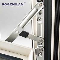 Fenêtre à battant en verre trempé haute sécurité RICHOCEAN, grande fenêtre extérieure en alliage d'aluminium pour maison