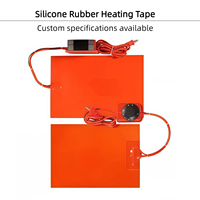 Gaine chauffante flexible en caoutchouc silicone pour bouteille de gaz alimentée par l'eau, résistante aux produits chimiques, conception ajustable enveloppante