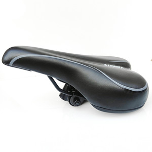 Sillín de bicicleta YINATTE, negro y gris, cómodo asiento para bicicleta de montaña, unisex, para adultos, para todas las estaciones - Product Image 5